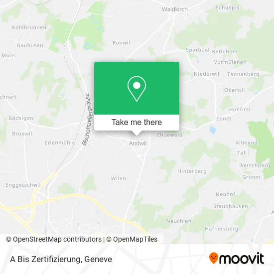 A Bis Zertifizierung map