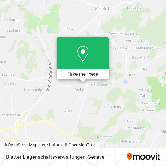 Blatter Liegenschaftsverwaltungen map