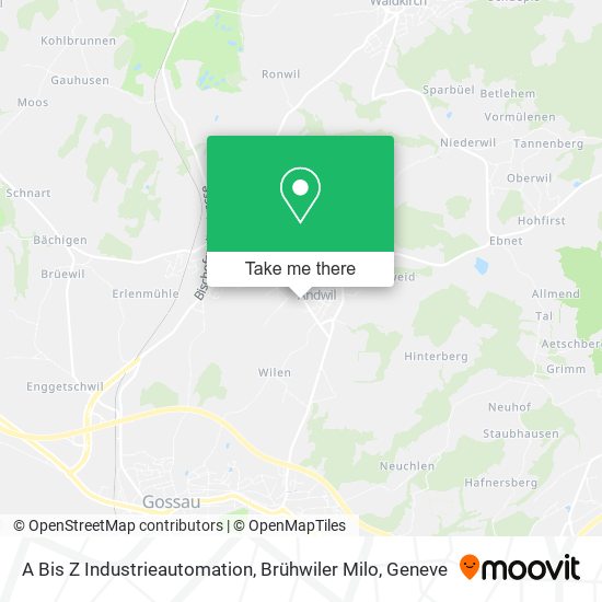 A Bis Z Industrieautomation, Brühwiler Milo map