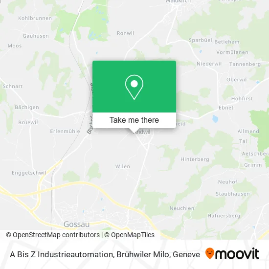 A Bis Z Industrieautomation, Brühwiler Milo map