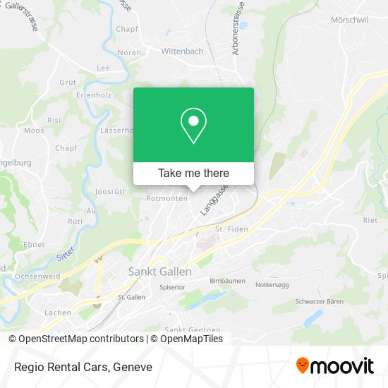 Regio Rental Cars map