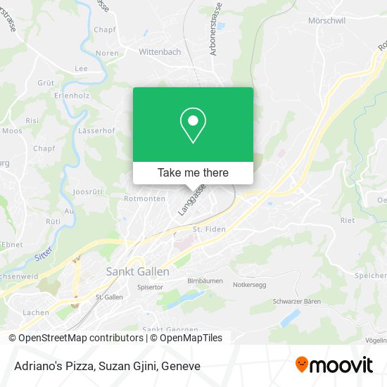 Adriano's Pizza, Suzan Gjini map