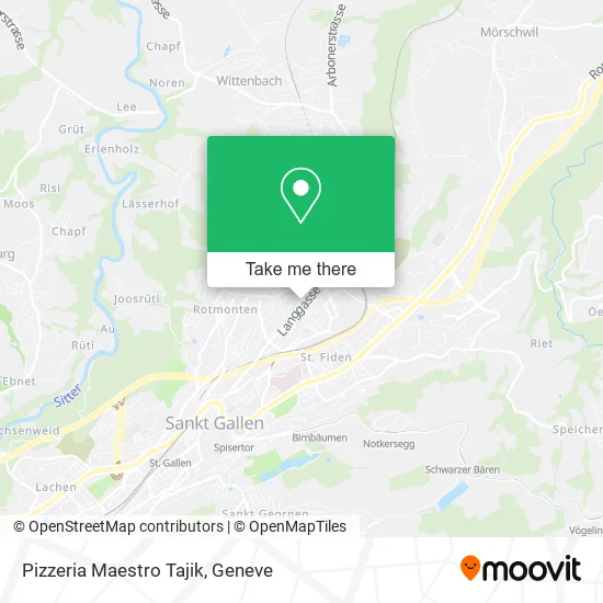 Pizzeria Maestro Tajik map