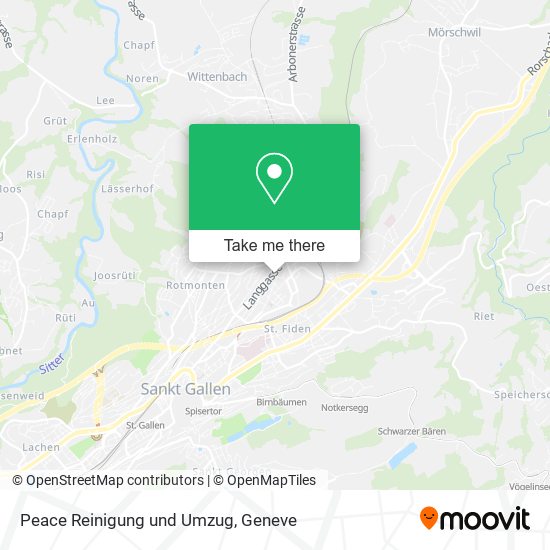 Peace Reinigung und Umzug map