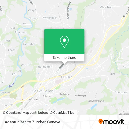 Agentur Benito Zürcher map