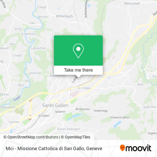 Mci - Missione Cattolica di San Gallo map