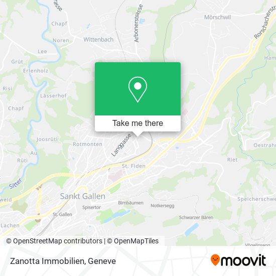 Zanotta Immobilien map