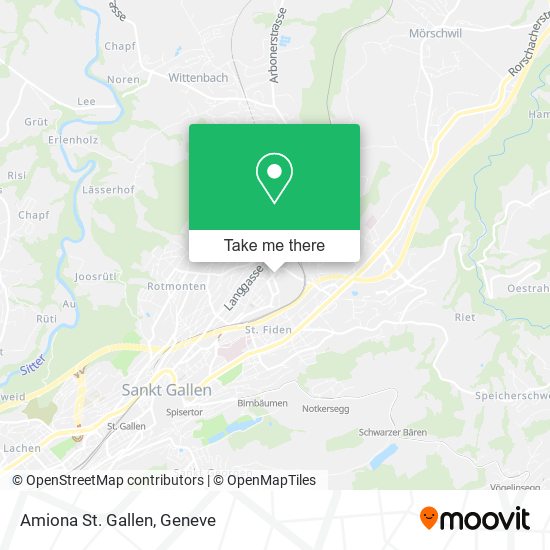 Amiona St. Gallen map