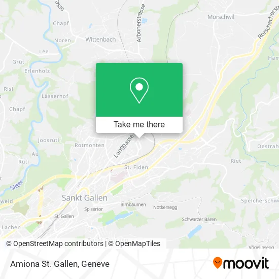Amiona St. Gallen map