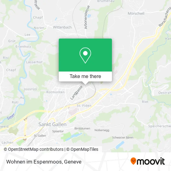 Wohnen im Espenmoos map