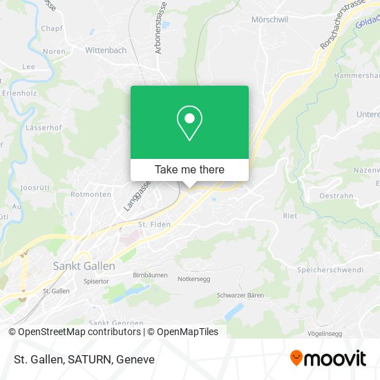 St. Gallen, SATURN map