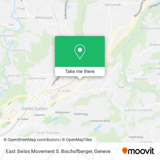 East Swiss Movement S. Bischofberger map