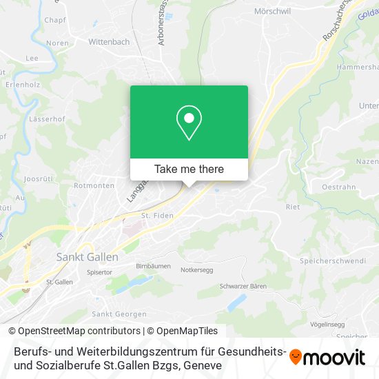 Berufs- und Weiterbildungszentrum für Gesundheits- und Sozialberufe St.Gallen Bzgs map