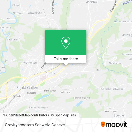 Gravityscooters Schweiz map