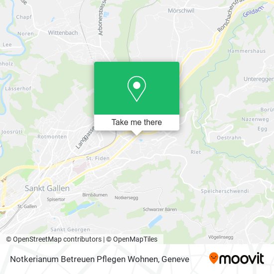 Notkerianum Betreuen Pflegen Wohnen map