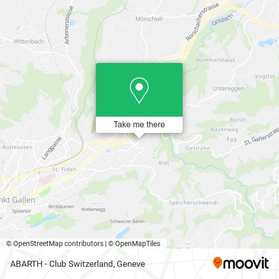 ABARTH - Club Switzerland map