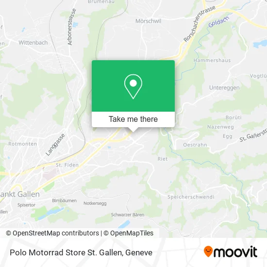 Polo Motorrad Store St. Gallen map