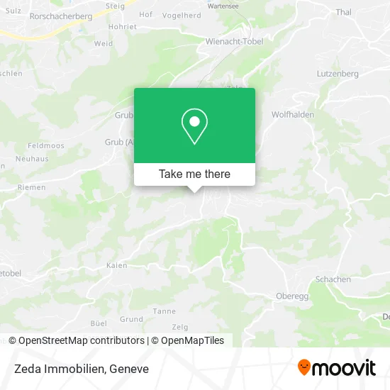Zeda Immobilien map