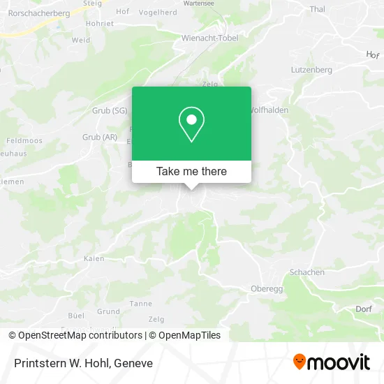 Printstern W. Hohl map
