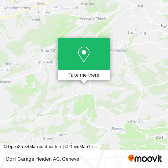 Dorf Garage Heiden AG map