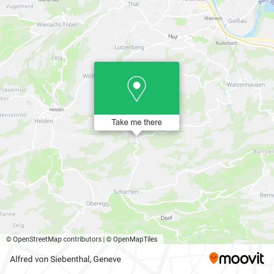 Alfred von Siebenthal map