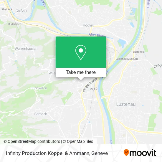 Infinity Production Köppel & Ammann map
