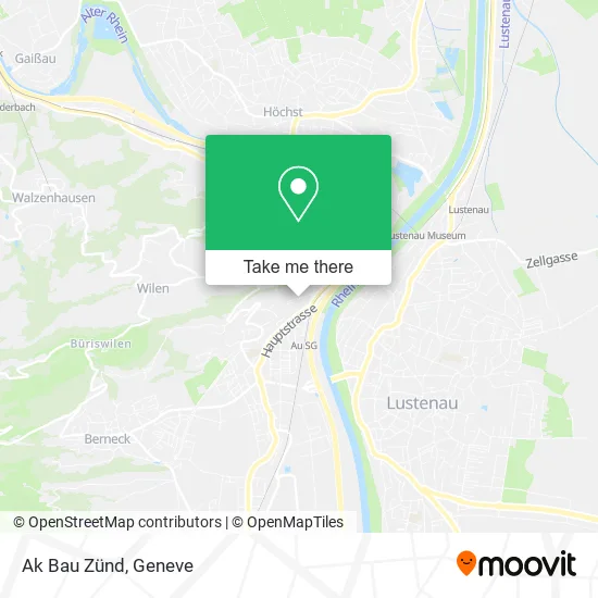 Ak Bau Zünd map