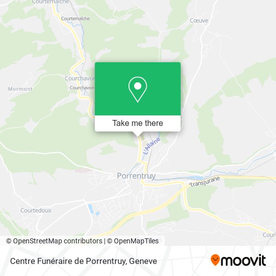 Centre Funéraire de Porrentruy map
