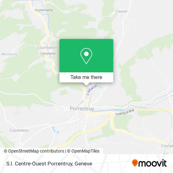 S.I. Centre-Ouest Porrentruy map