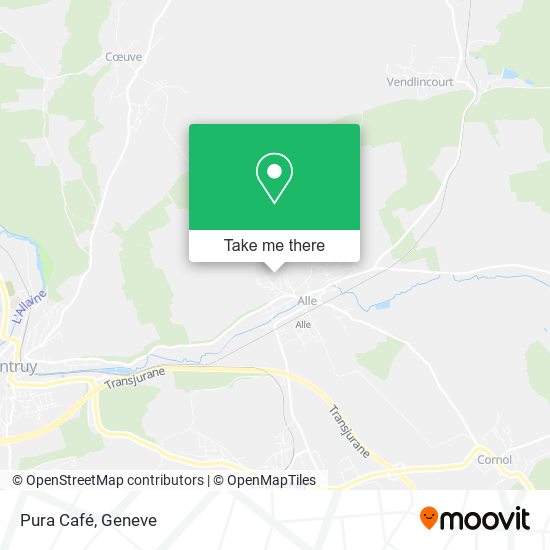 Pura Café map