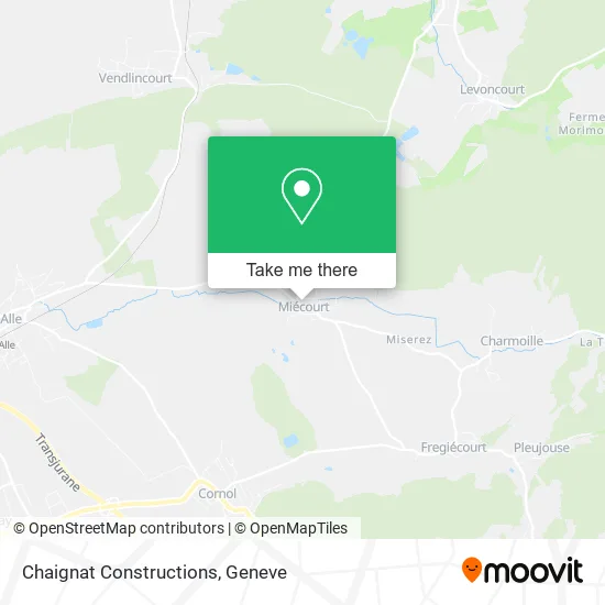 Chaignat Constructions map