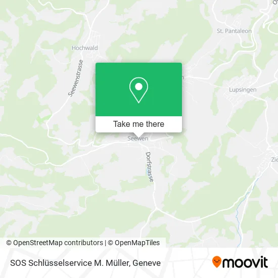 SOS Schlüsselservice M. Müller map