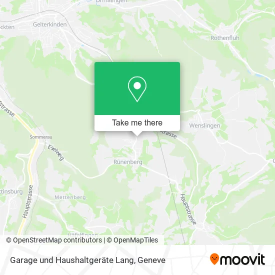 Garage und Haushaltgeräte Lang plan
