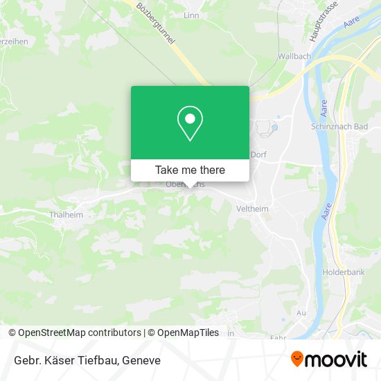 Gebr. Käser Tiefbau map