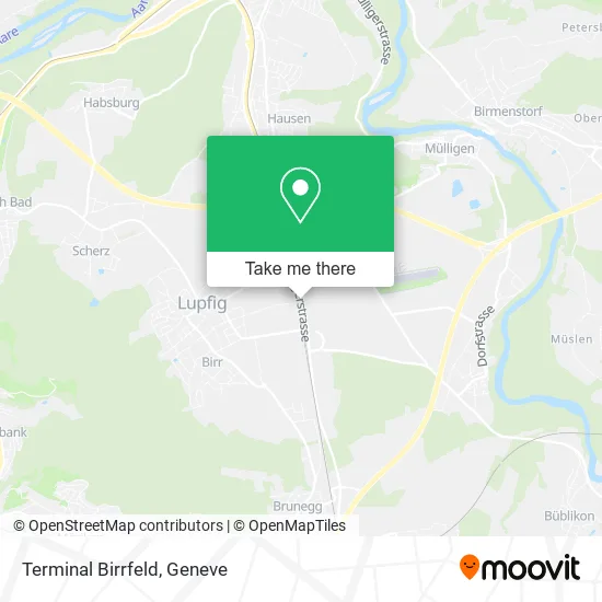 Terminal Birrfeld map
