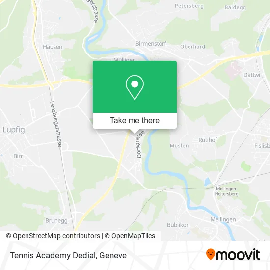 Tennis Academy Dedial map