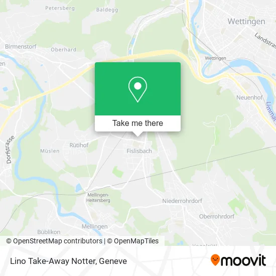 Lino Take-Away Notter map