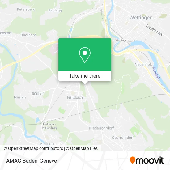 AMAG Baden map