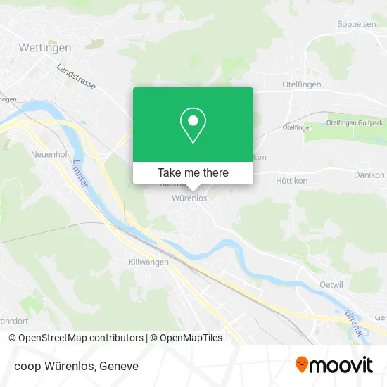 coop Würenlos map
