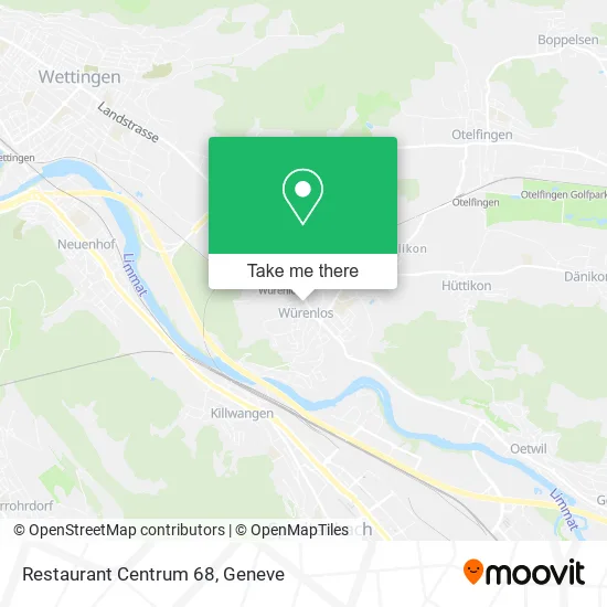 Restaurant Centrum 68 map