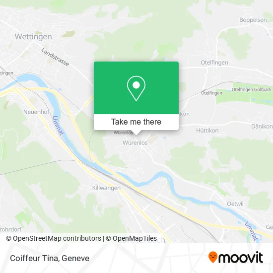 Coiffeur Tina map