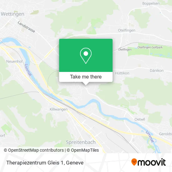 Therapiezentrum Gleis 1 map