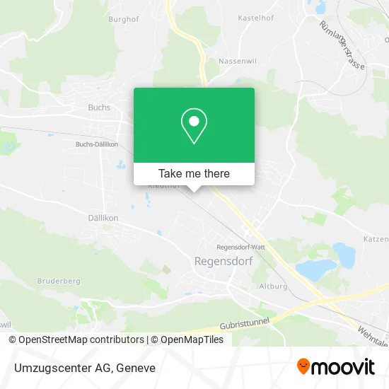 Umzugscenter AG map