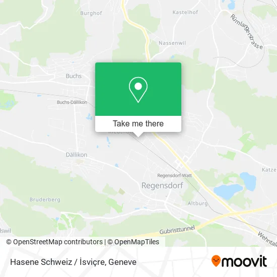 Hasene Schweiz / İsviçre map
