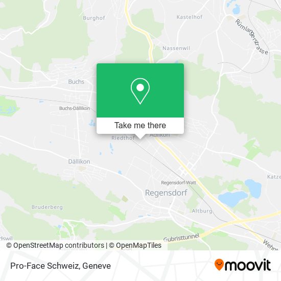 Pro-Face Schweiz map