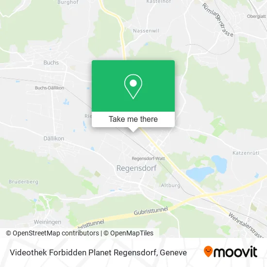 Videothek Forbidden Planet Regensdorf map