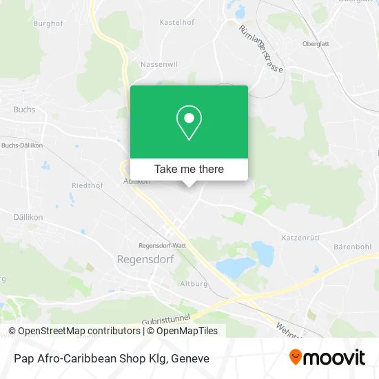 Pap Afro-Caribbean Shop Klg map