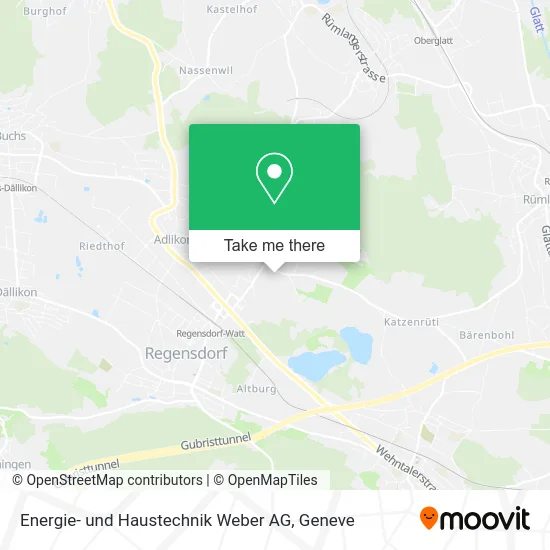 Energie- und Haustechnik Weber AG map