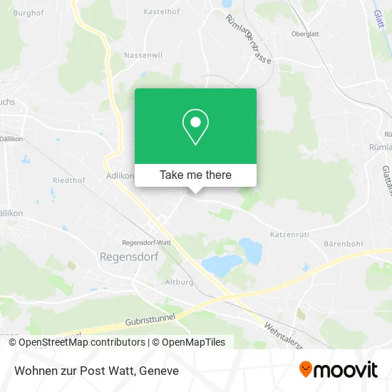 Wohnen zur Post Watt map