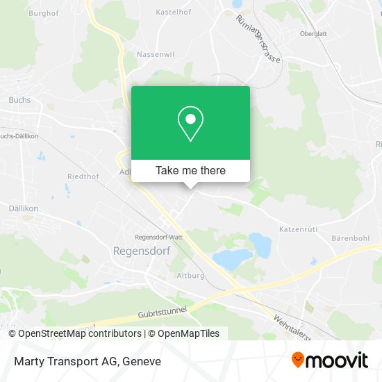 Marty Transport AG map
